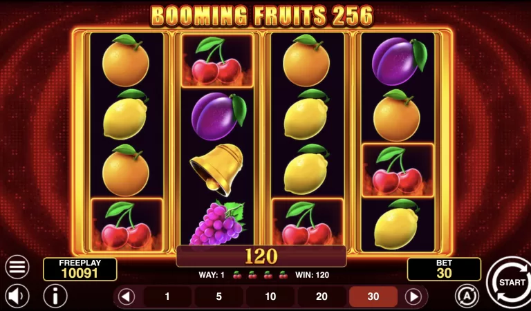 Booming Fruits 256 Slot Review