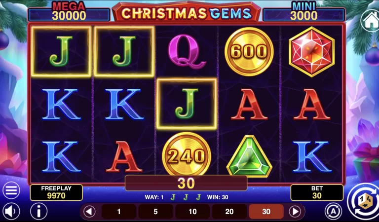 Christmas Gems Hold And Win Review