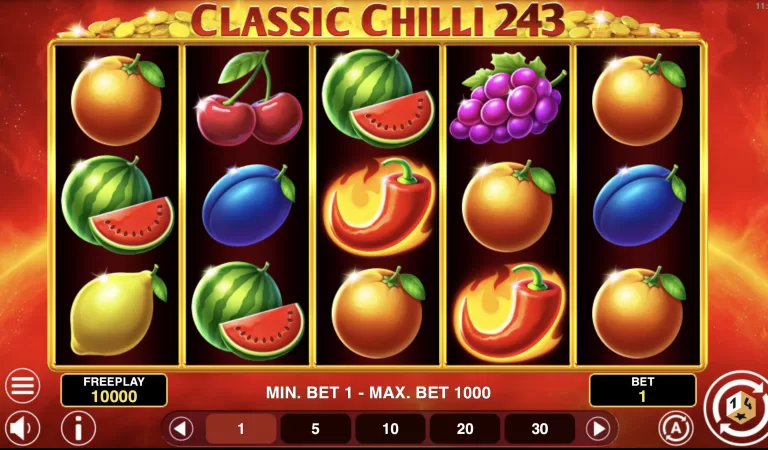 Classic Chili 243 review: a spicy take on the classic slot formula