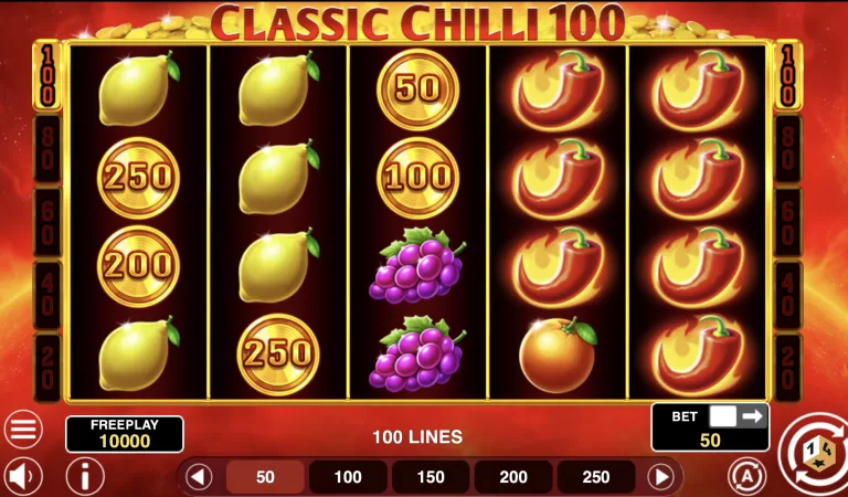 Classic Chilli 100 Review: A Retro Slot With a Fiery Edge