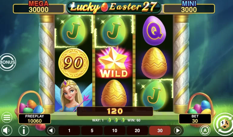 Lucky Easter 27 Hold And Win review: Easter theme, Hold & Win pacing, and demo play first impressions
